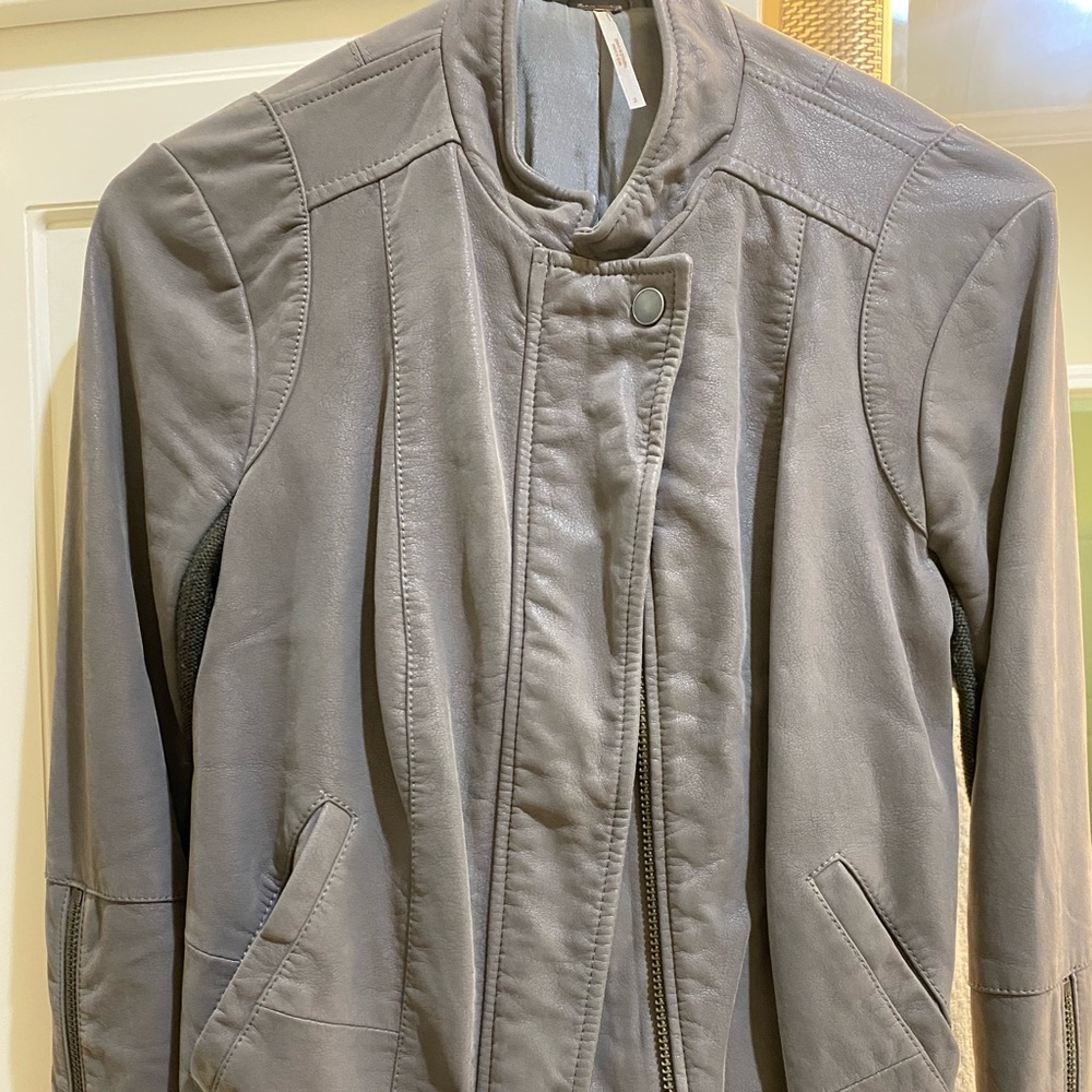 Free People Moto Vegan Jacket